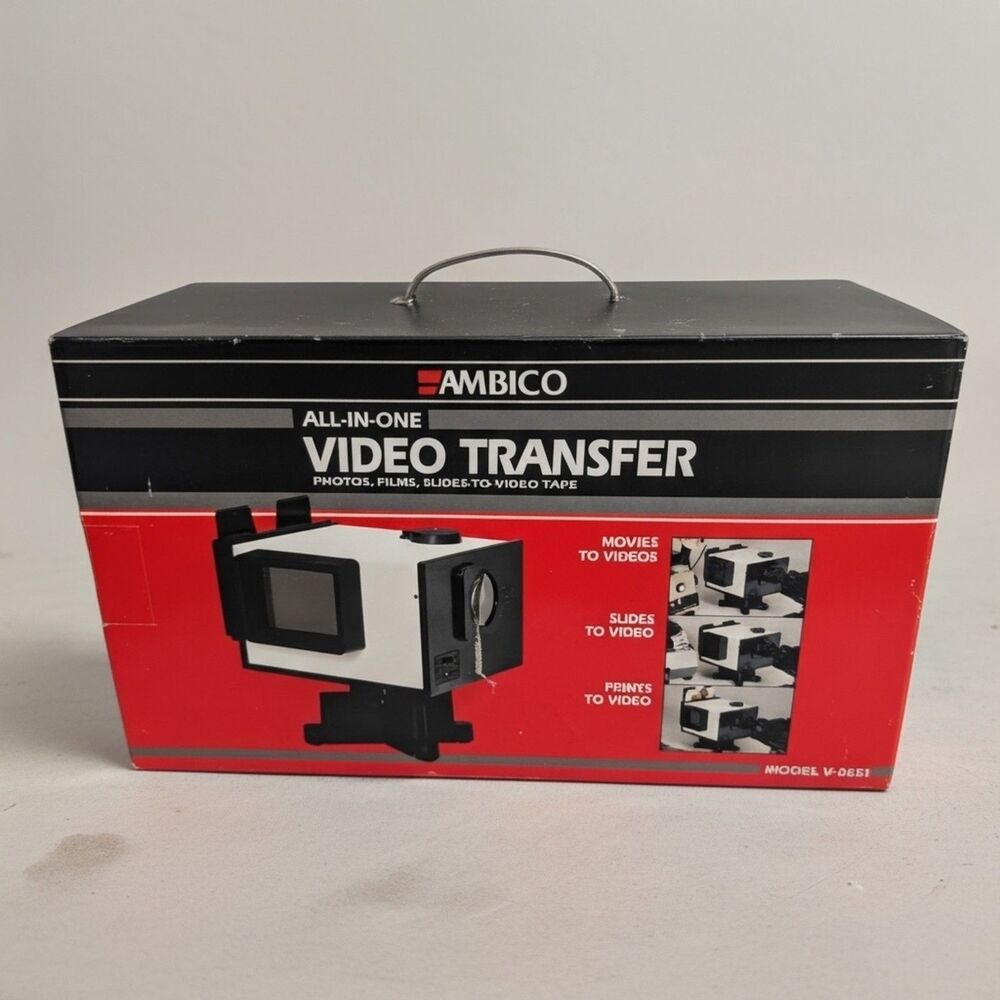 Ambico Complete Video Transfer System Vtg Model V-0651 Photos & Slides New Read